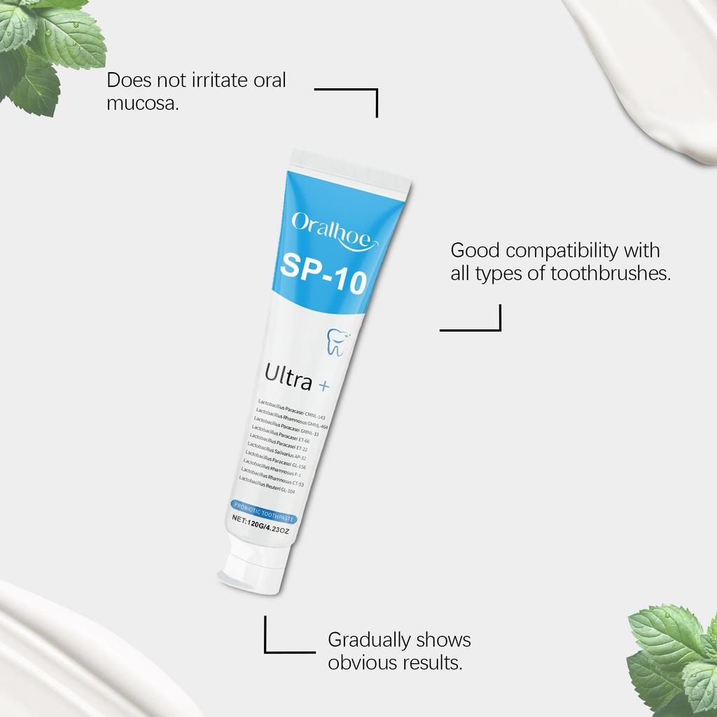 SP10 Probiotics Ultra Whitening Toothpaste Tooth Stain Removal Toothpaste For Oral Caring