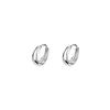 925 Sterling Silver Hot Sale Korean Geometric Hoop Earrings Simple Temperament Exquisite Hot Semale Sexy Jewelry Gift