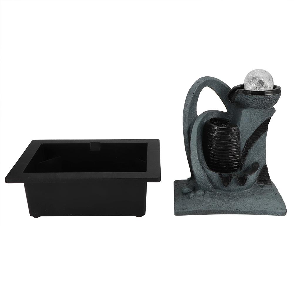 Настольный фонтан для внутреннего использования с водяным насосом и светодиодной подсветкой для домашнего офиса