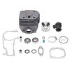 48mm Cylinder Piston Ring Kit with Gasket Bearing Intake Manifold for Husqvarna 365 372 372XP