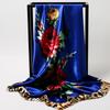 Korean Dongdaemun Cashew Flower Silk Scarf - Large Square, All-Match for Ladies