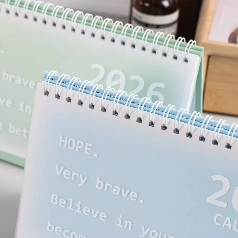 Waterproof Mini Calendar Coil Desktop Ornament Portable Desk Calendar  Office School Supplies