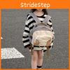 Trendy Korean Style Kids Backpack Fashionable Color Block Canvas Backpack For Boys Girls