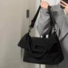 Fashion Black Large Capacity Crossbody Bags For School Work Casual Oxford Cloth Shoulder Tote Handbags Commuter Messenger Bags