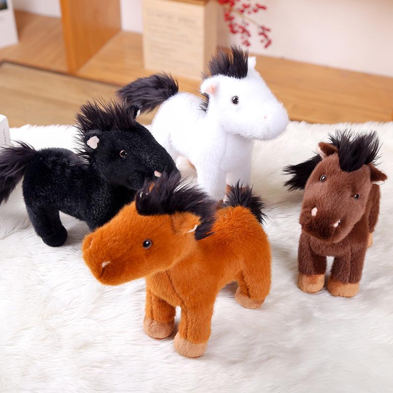 Simulation Cute Short-Legged Pony Plush Toy - Comfort Gift for Girls