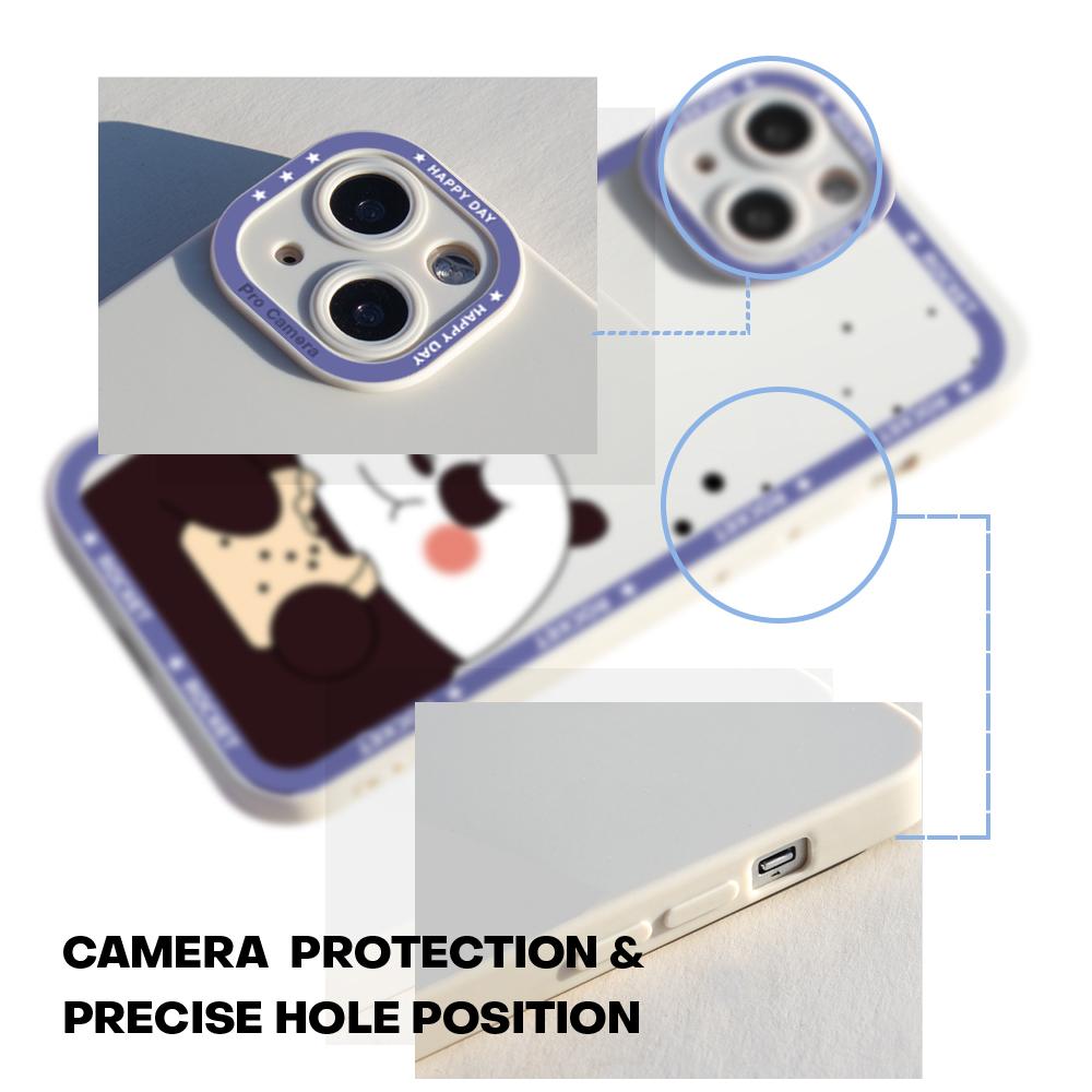 Phone Case Soft Rubber TPU Cellphone Casing Full Cover Camera Protection Design Shockproof Cover for Huawei Honor Xiaomi Redmi