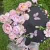 Bachelor DIY Flowers Graduation Cap Doctor Trencher Cap Material Package  Student Supplies