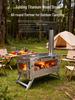 Многофункциональная складная дровяная печь Star-Ultra-Ti из чистого титана для портативного кемпинга на открытом воздухе и обогрева палаток