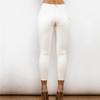Melody White PU Leather Pants for Women Elastic Leggings Skinny Stretchy Casual Bum Lift Pencil Pant Warm Winter