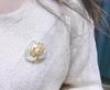 Fashion DIY Shell Camellia Pearl Brooch Pendant - Women's Jewelry Corsage Setting