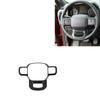 Carbon Fiber Style Steering Wheel Frame Cover Trim For 2021-2022 Ford F150 F-150