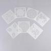 7Pcs Craft Scrapbooking Embossing Template Diy Wall Painting Layering Stencils