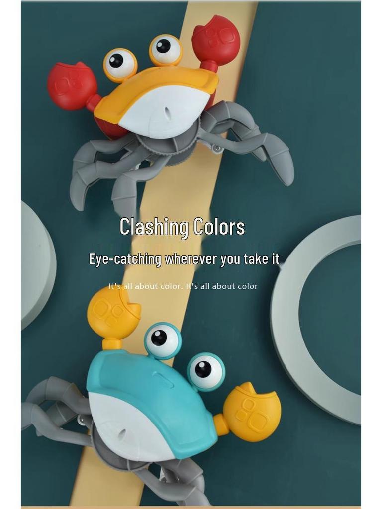 Светящаяся ползающая игрушка-краб с управлением жестами и музыкой