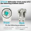Universal Dishwasher Drain Pump Assembly 120V 60Hz 35W Replacement Part for Multiple Models Including A00044305 3276730