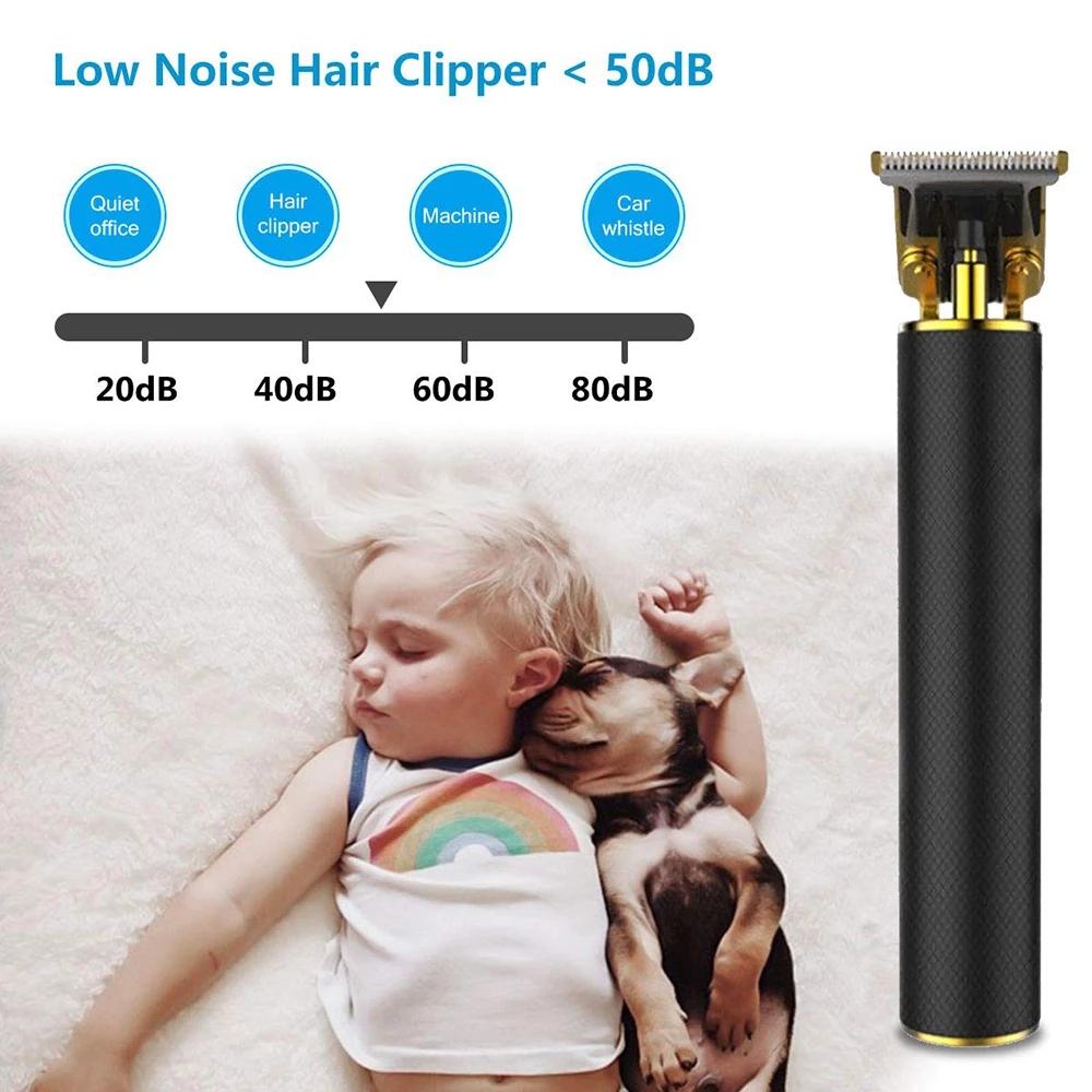 Машинка для стрижки волос с коробкой, зарядное устройство, профессиональный электрический триммер для волос, 0 мм, резак для лысых волос, машина для бритья бороды, прецизионная отделка, машина для стрижки волос