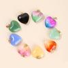 1pcs 20mm Glass Heart Shape Charm Pendant Hanging Wedding Decor Supplies Lovely Jewelry Necklace Accessories Decoration Crafts