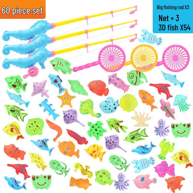 Детский магнитный набор для рыбалки – Летняя развивающая ролевая игра для детей
