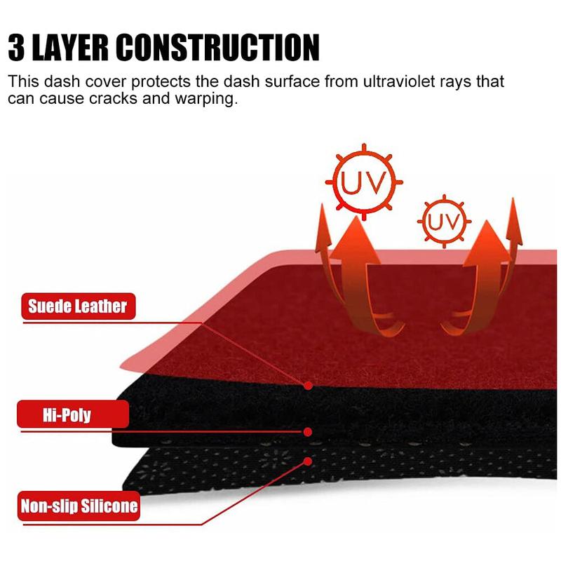 Dashboard Cover Protective Sunshade Carpet Mat For Jeep Compass MK1 MK49 2007 2008 2009 2010 2011 2012 2013 2014 2015 2016 2017