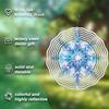 360 Degree Rotating 10 Inch Hanging Wind Spinner Outdoor Wind Chime for Balcony Lawn Garden Decor Spring Summer Art Decor Dynamic Effect