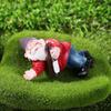 Funny Peeing Elf Drunk  Elves Dwarf Figurines Fairy Garden Micro Landscape Miniature Gnomes