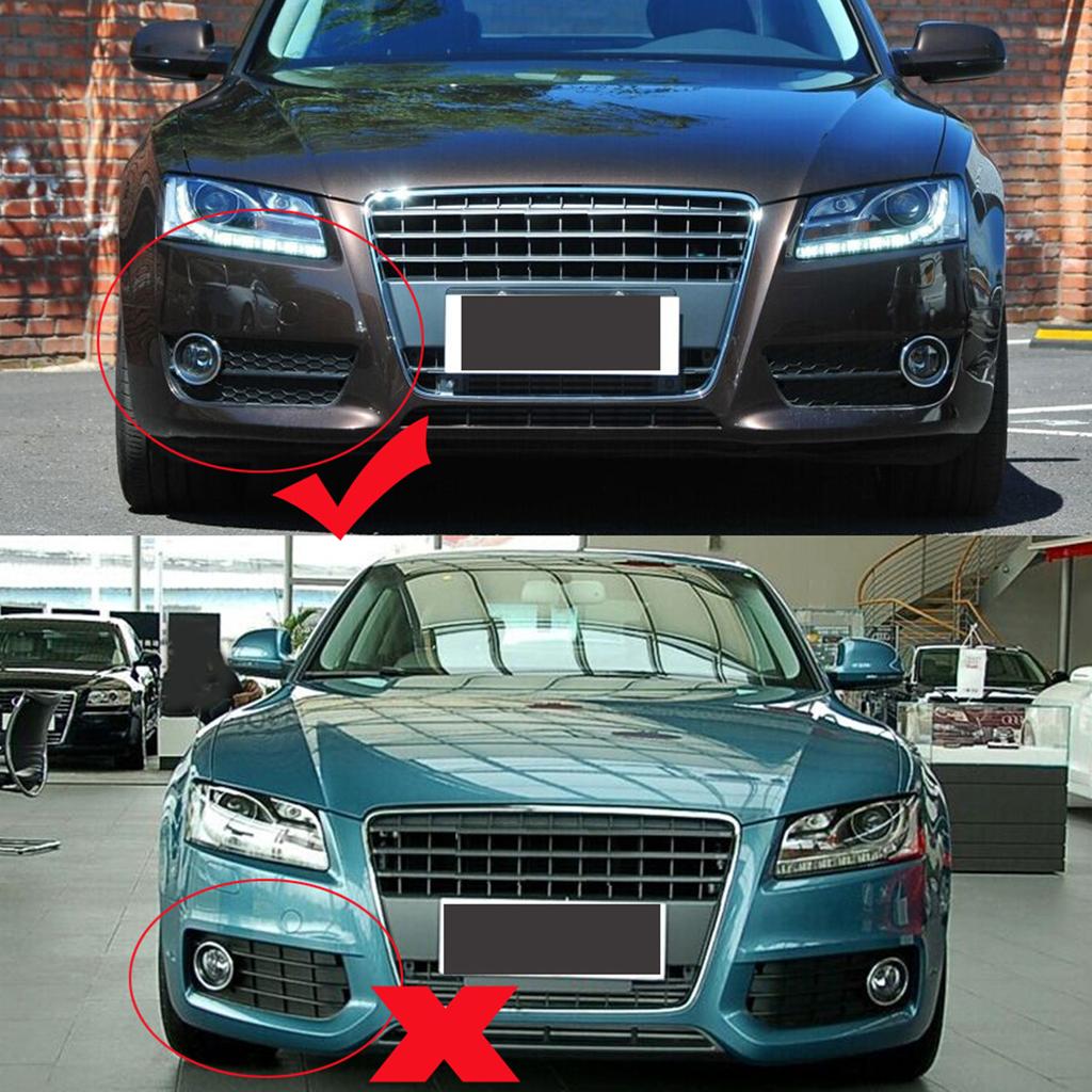 1 пара решеток переднего бампера для A5 COUPE/SPORTBACK 2008-2011 CABRIOLET 10-11 противотуманные фары сотовая крышка рамка отделка
