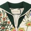 Gucci 479538 17AW White Flower Print Frill Leaf Jersey Dress Dress XS green/whiteUsed