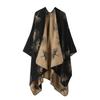 Jiangnan Water Township Cultural Tourism Shawl Knitted Scarf Split Oil Painting Cloak Cloak Outside