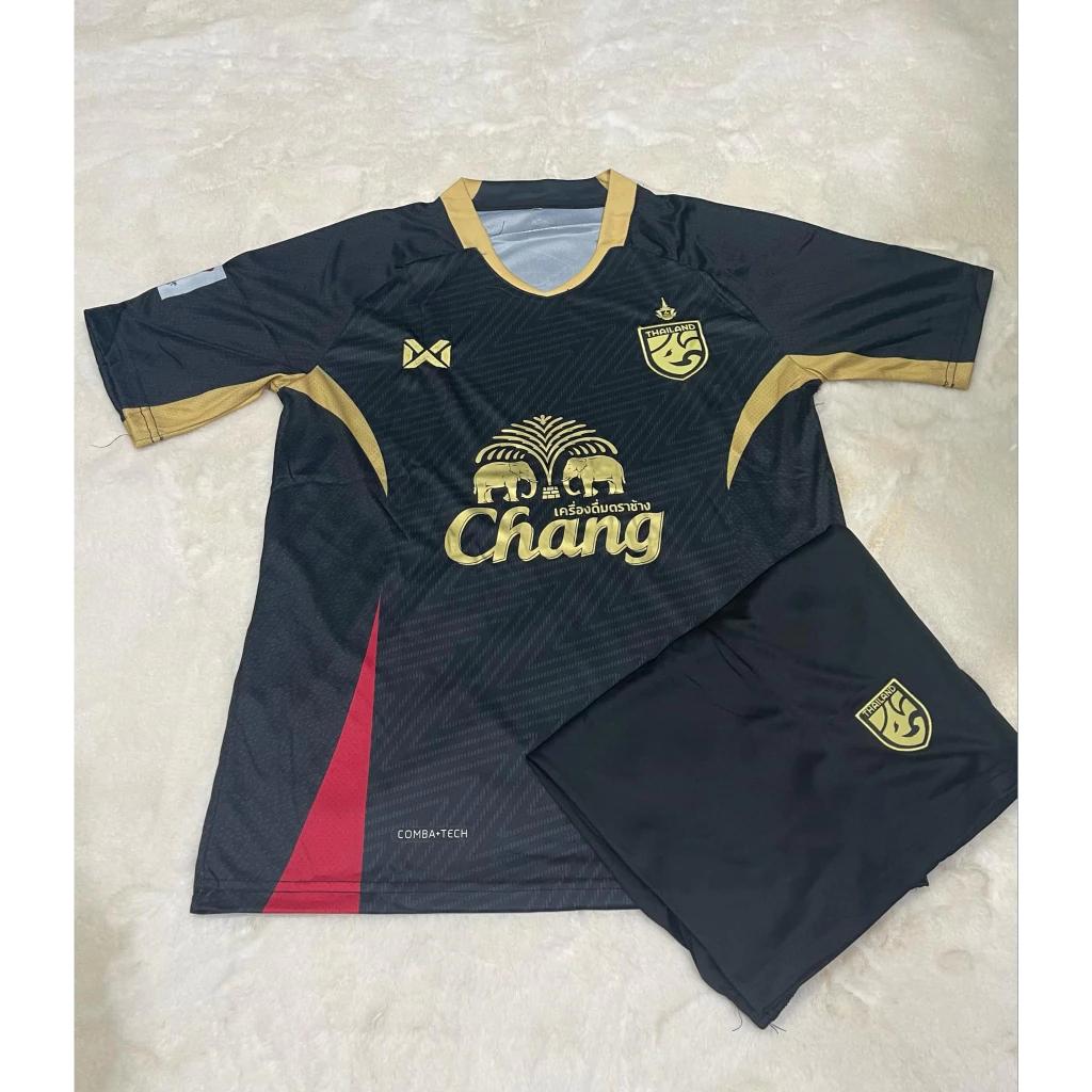 Vintage Retro THAILAND Football Soccer JERSEY National CHEER Quick Dry Print Shirt Round Neck Polyester Short Sleeve Uniform Sport Outdoor