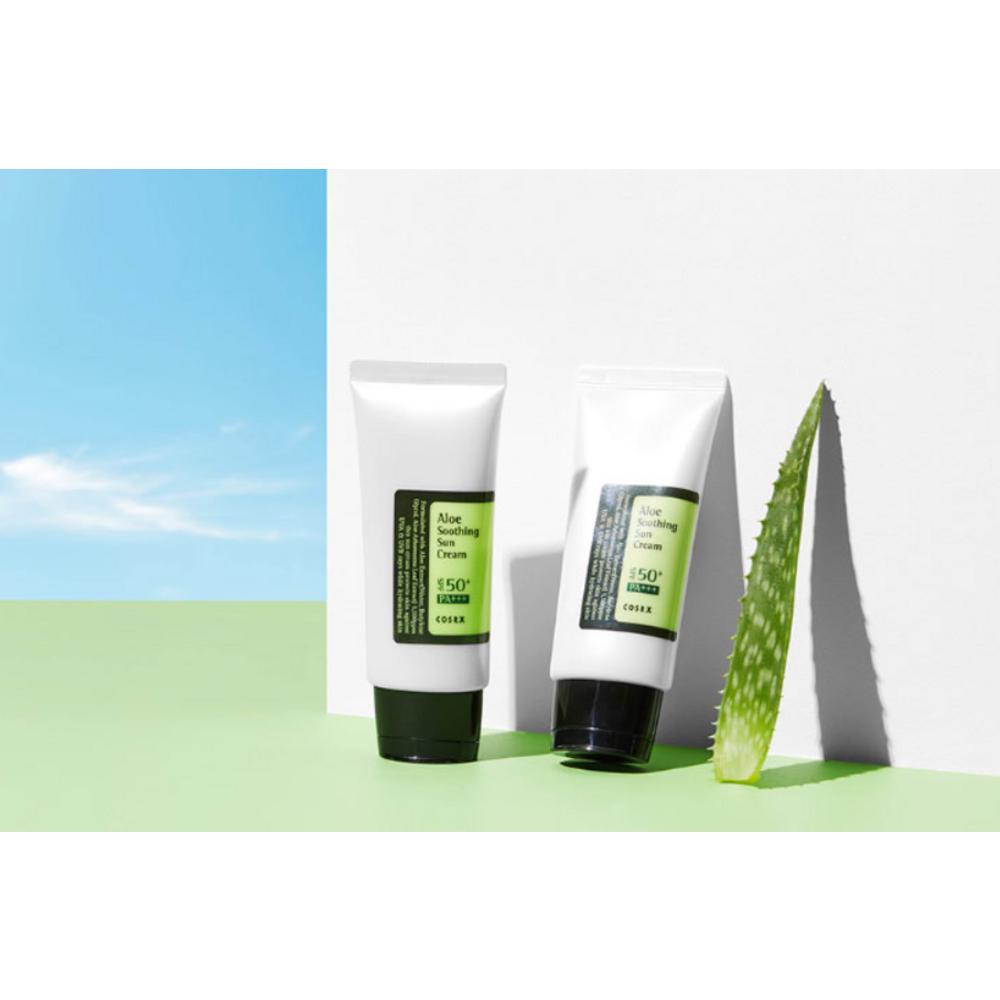 COSRX Успокаивающий солнцезащитный крем с алоэ SPF50+ PA+++, 50 мл, 1 шт.