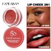 Матовая консервированная помада для губ и щек Lip Mud Long-lasting Waterproof Lip Mud Velvet Nude Lipstick Big Red Sexy Lipstick