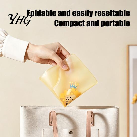Easy Clean Toddler Bibs Silicone Baby Bib with Food Catcher Pocket, Waterproof Lightweight Adjustable Infant Eating Babies Feeding Bib, Foldable for