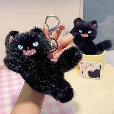 Брелок для ключей в виде кошки, кукольное животное, декоративный подвесной орнамент, креативный милый, награды, мемориалы, автомобиль