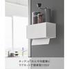 Yamazaki Paper Towel Dispenser with Magnetic Tray - White (W26 x D13.7 x H13.6cm) - Tower 2192