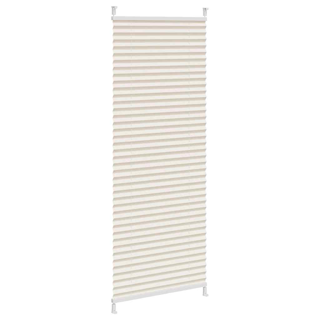 Pleated Blind Roller Shade 40x150 cm Cream