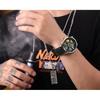 NS Men's Car wheel hub watch Minimalist Fashion Sports Watch Calendar Leather casual Quartz watch