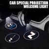 Car HD Projector Door Light Lamp Laser Projector Accessories For Hyundai Genesis N-LINE I10 I20 I30 I40 IX20 IX35 Kona Veloster R8