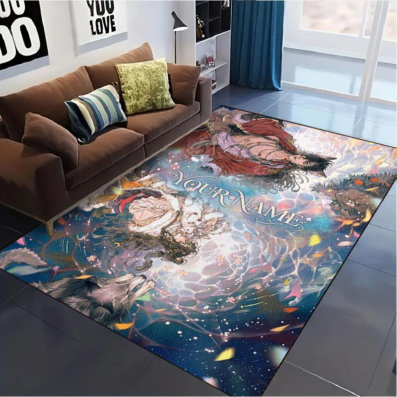 Name Custom Xie Lian and Hua Cheng Carpet Rug for Living Room Bedroom Home Sofa Decoration,Kids play Non-slip Floor Mat