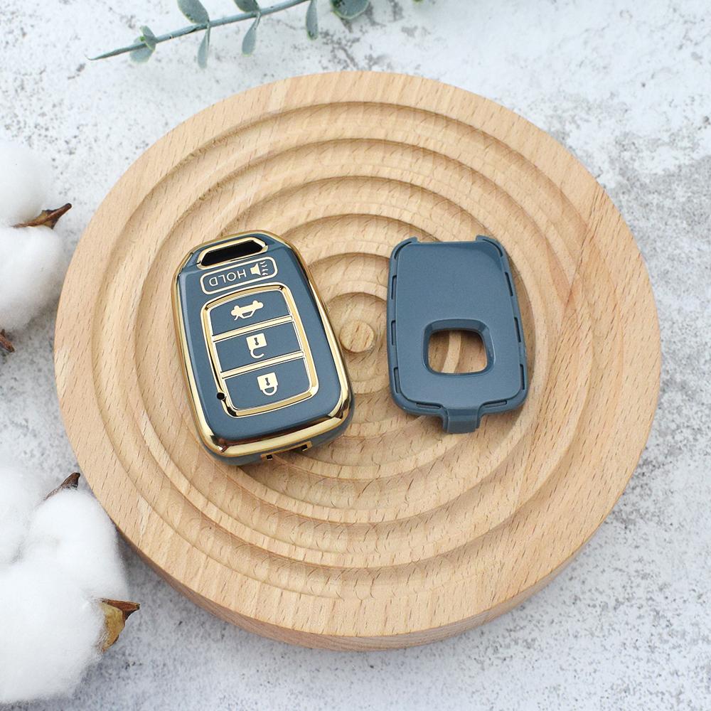 Для Honda Accord CIVIC CRV Jazz HR-V HRV 2013 2014 2015 2016 TPU Shell Fob Car Remote Key Cover Case Accessories