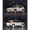 1/24 TOYOTA RAV4 SUV Sport Diecast Alloy Miniature Toy Car Model Remote Control Sound Light Pull Back Collection Gift for Boy