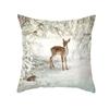 New Year Merry Christmas Christmas Decoration Print Pattern Cushion Cover Home Living Room Sofa Decoration Pillow Cover