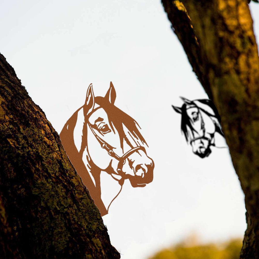 Очаровательный 1 шт. Железный силуэт лошади в форме уличного ограждения. Добавьте нотку элегантности и очарования вашему открытому пространству.