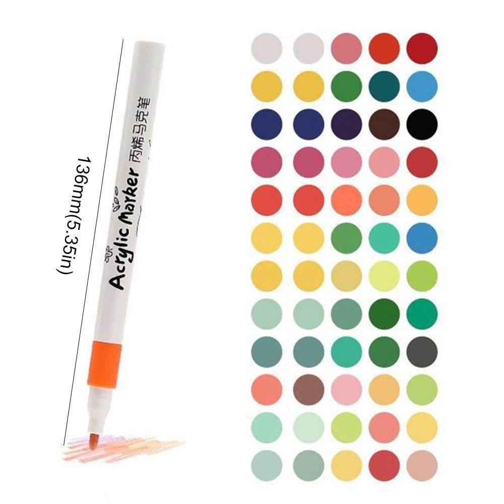 Набор нетоксичных акриловых маркеров для рисования, цветные ручки для рисования, для детей