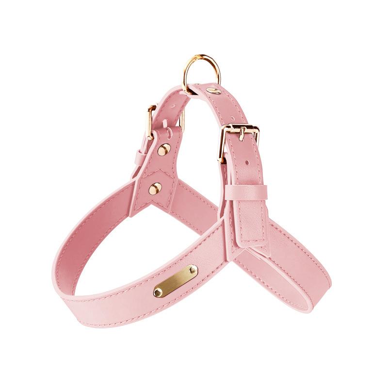 Loudik Водонепроницаемая кожаная шлейка для груди собаки, набор поводков для питомца, универсальные товары для домашних животных для маленьких и средних собак