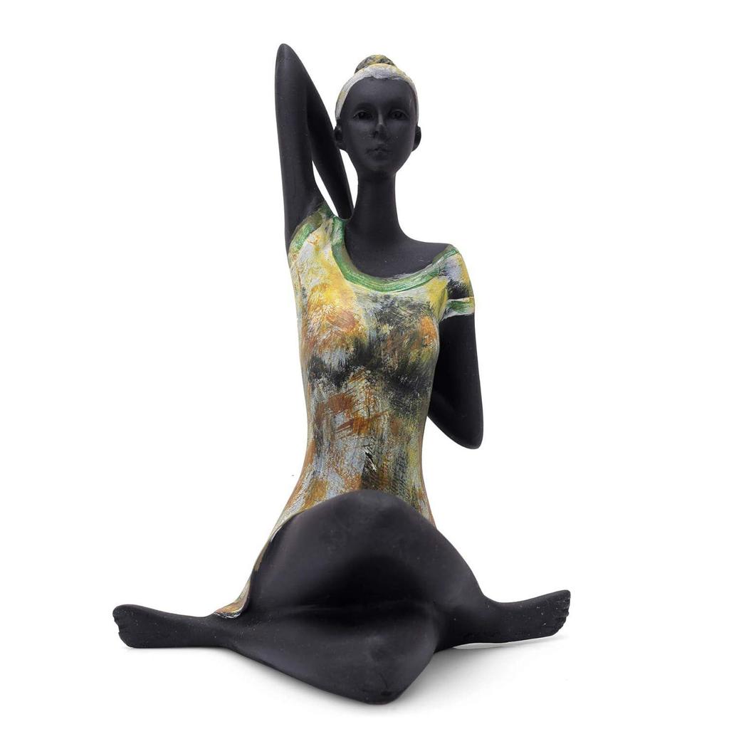 Resin Yoga Lady Showpiece For Home Decor & Office Decor (Set of 3),