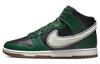 Dunk High Черно-зеленый с твиловым Swoosh DR8805-001