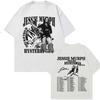 Jessie Murph Worldwide Hysteria Tour T-shirt 2025 Music Sad Girl Concert T-shirts Men Women Retro Hip Hop Fashion Cotton T Shirt