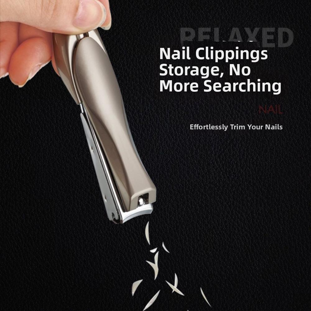 Stainless Steel Nail Clipper Anti Splash Manicure Nail Tool New Nail Nipper Cutter Home Manicure