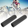 A Pair Silica Gel Shock Absorption Anti Skid Bike Handlebar Cover Bicycle Accessory(Black )