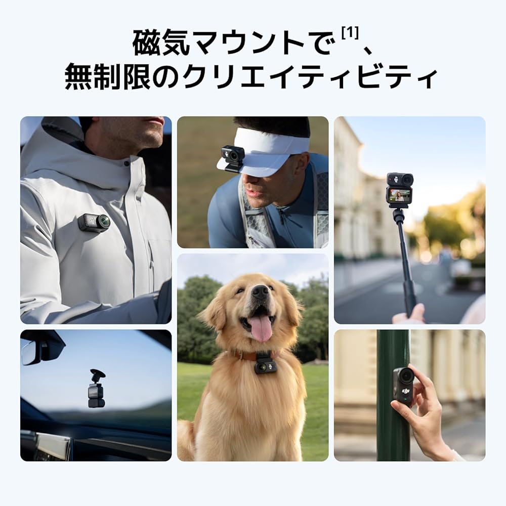 DJI Osmo Nano Standard Combo (128GB) Wearable Camera, Compact 4K/60fps Vlogging Camera with 1/1.3" Sensor, 143° Wide-Angle FOV, 200 Minutes of Recordi