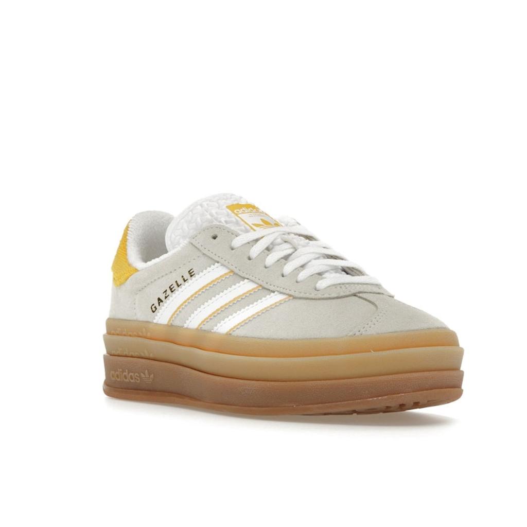 Adidas Gazelle Bold Ivory Bold Gold женские кроссовки кремово-белые IH9929